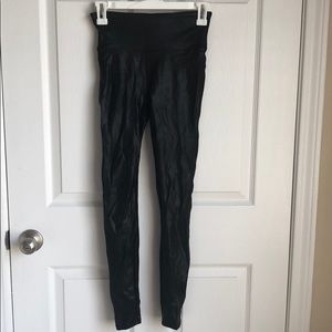 SPANX Black Leather Leggings